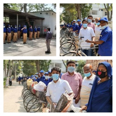 ভাঙ্গায় ১১৬ জন গ্রাম পুলিশের মাঝে বাইসাইকেল বিতরণ